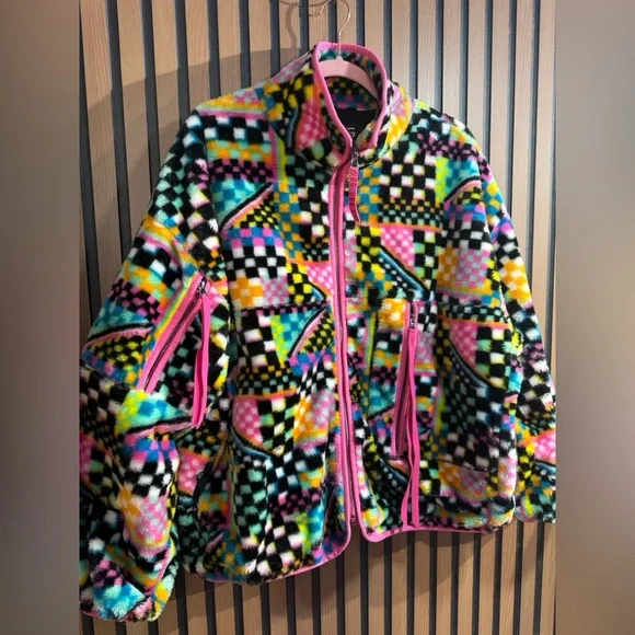 UGG Marlene Faux Fur Jacket Sz L - Picture 4 of 10